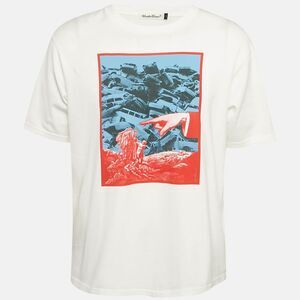 Undercover White Graphic Print Cotton T-Shirt M